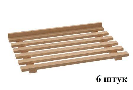 Комплект деревянных полок к ШЗХ-С- 800.600-02-Р (натур. бук), Atesy