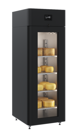 Шкаф специализированный CS107 Cheese black (со стеклянной дверью), Polair