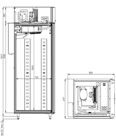 Шкаф холодильно-расстоечный CS107-Bakery Br (тип 2: с дисплеем 7’’), Polair